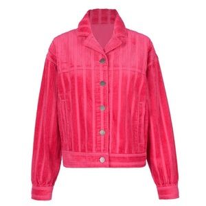 NWOT Cabi Cheeky Topper in Pink Corduroy Size S